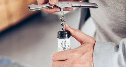 wine bottle opening
